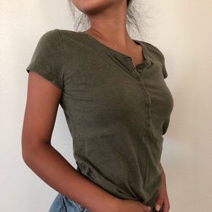 olive green top